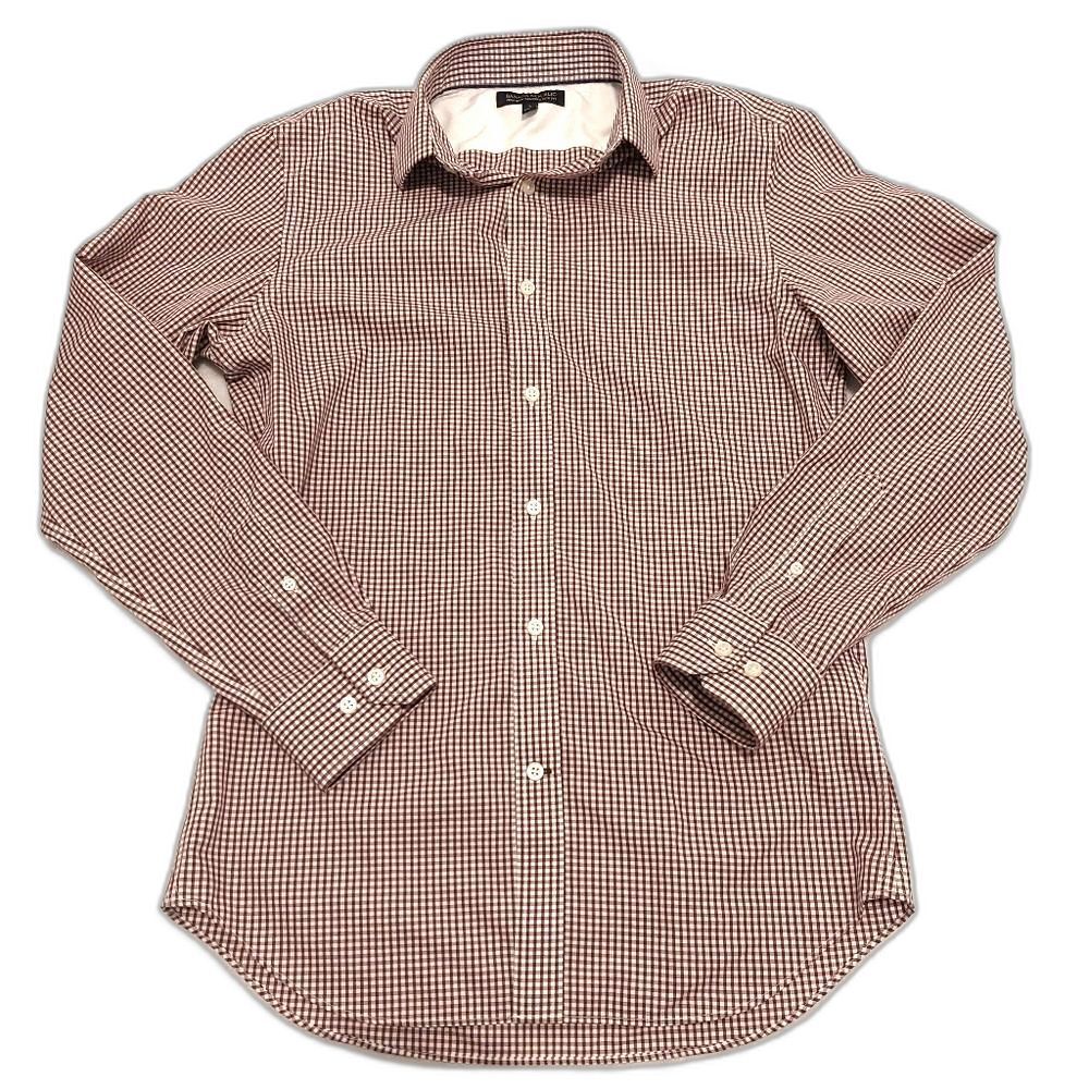 Banana Republic Non-Iron Tailored Slim Fit Size Small Plaid
